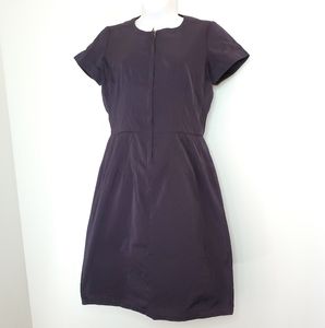 Uniqlo +J Jil Sander Satin Plum Dress XS